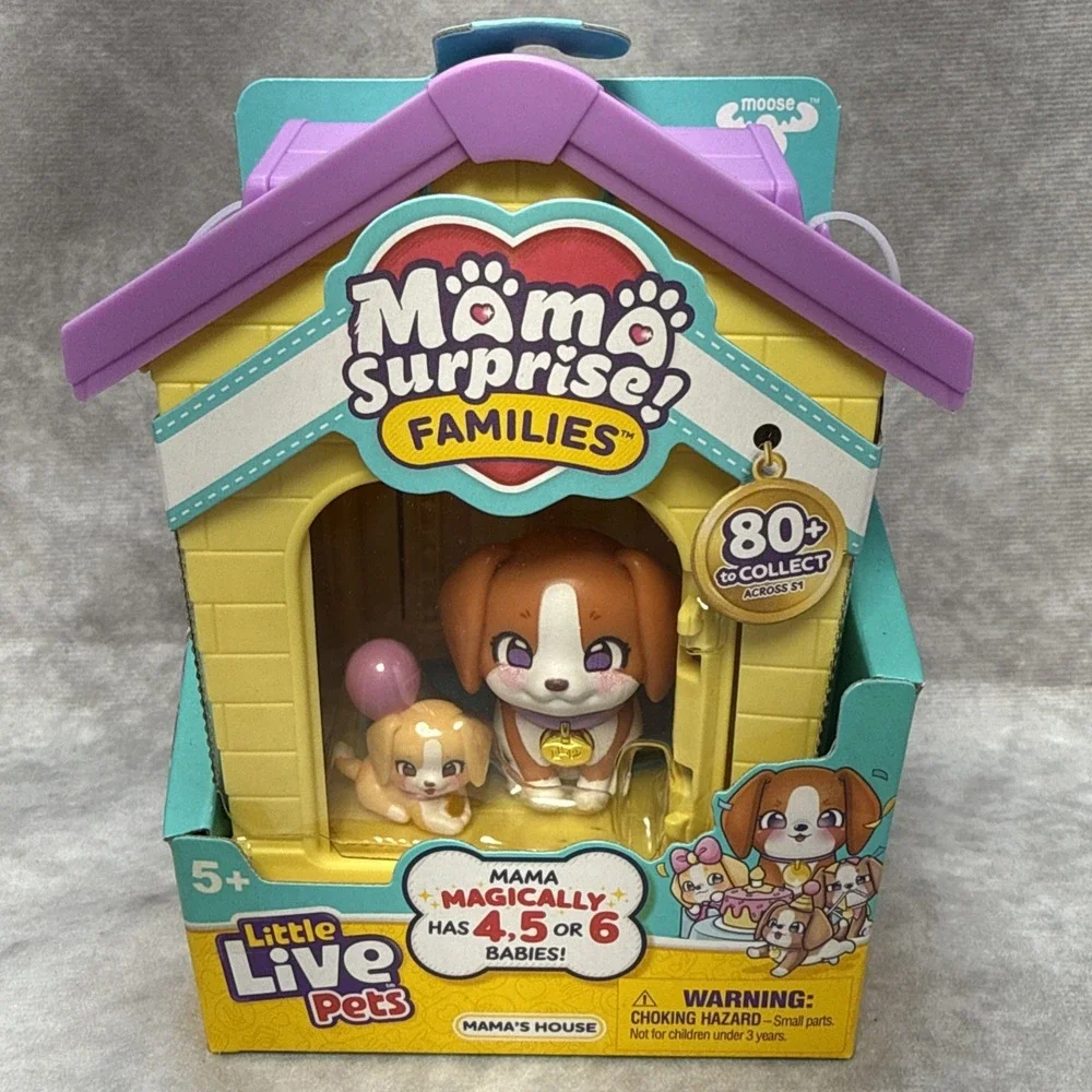 Little Live Pets Mama Surprise Families BEAGLE Family Playset New Limited Ed NIB